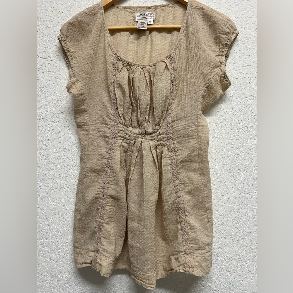 *Women’s MSSP Hippie Babydoll Top Blouse Size M